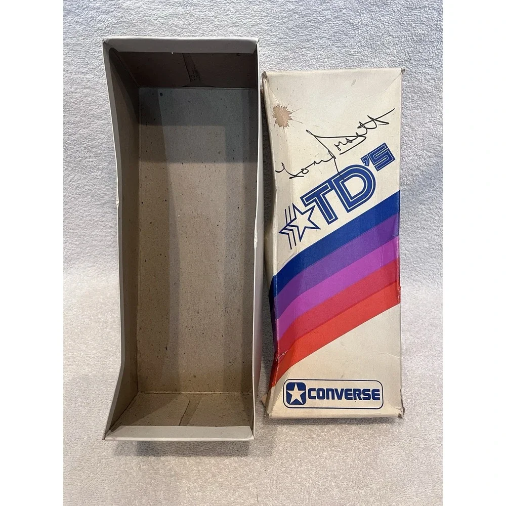 1970's NOS Tony Dorsett Converse‎ Made In USA Youth Size 11 Cleats Original Box
